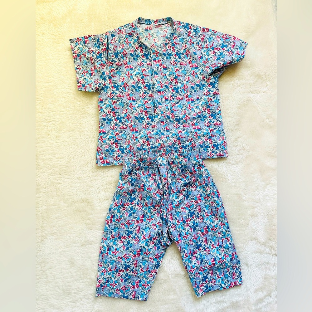 Handmade Boys Short Sleeve African Print 2 Piece Toddler 12-24Months